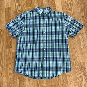 5 for $25! Plaid Short Sleeve Button Down Shirt